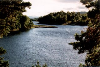 River Spey at Loch Insh, from the Old Kirk at Kincraig