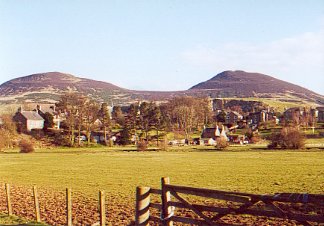 Eildon Hills from Melrose