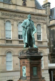 Statue of Lord Provost William Chambers in Chambers Street, Edinburgh