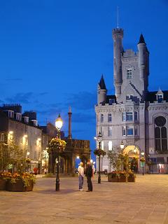 Castlegate at Night, Aberdeen