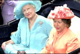 Queen Elizabeth the Queen Mother and Princess Margaret