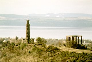 Calton Hill, the River Forth and Fife beyond