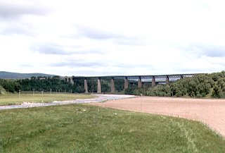 The River Findhorn and the Findhorn Railway Viaduct near Tomatin