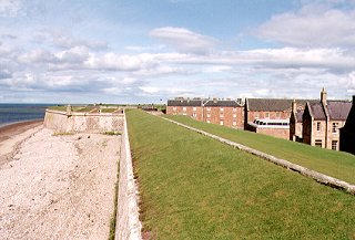 Fort George, looking south towards accommodation blocks