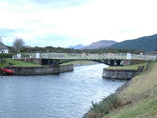 Moy Swing Bridge on the Caledonian Canal