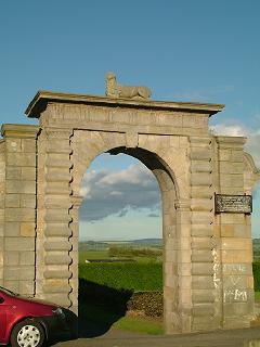 Arch which once formed the entrance to Woolmet House