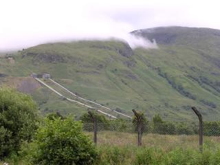 Water pipes of the Lochaber Project at Fort William