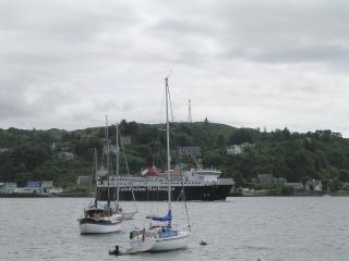 The Mull ferry in Oban Bay