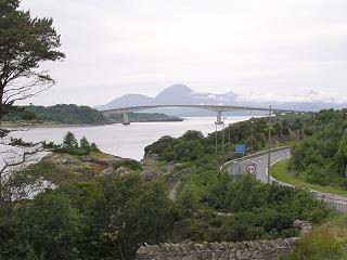 Skye Bridge, seen from Kyle of Lochash