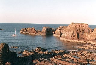 Ruins of Dunbar Castle and Harbour Entrance, Dunbar