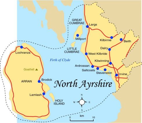 North Ayrshire Map
