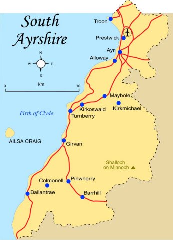 South Ayrshire Map