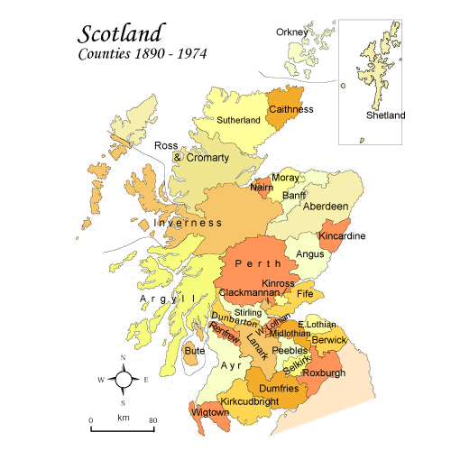 Clickable Map of Scotland